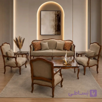 مبل کلاسیک فرانسوی نهال ۷ نفره