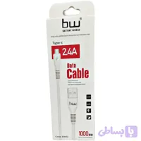 کابل شارژر بی دبلیو BW مدل BW02 تایپ سی ( TYPE-C ) طول 1 متر (10 عددی)