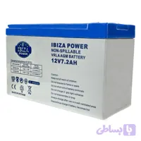 باتری یو پی اس 12 ولت 7/2 آمپر ساعت ibiza مدل DA 12-7