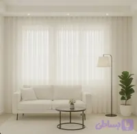 پرده حریر ساده شاین شیری