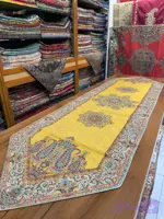 رومیزی رانر ناهارخوری 170*50 طرح اردیبهشت زرد