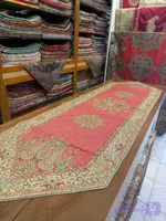 رومیزی رانر ناهارخوری 170*50 طرح اردیبهشت قرمز روشن