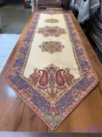 رومیزی رانر ناهارخوری 170*50 طرح اردیبهشت کرم بدونه لمه