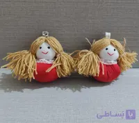 عروسک فندوق جنس پارچه طرح دار دست دوز با کیفیت