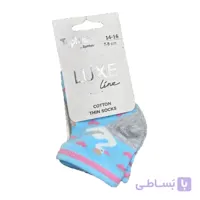 جوراب نخی نوزادی طرح خرچنگ Tuptusie سری Luxe Line