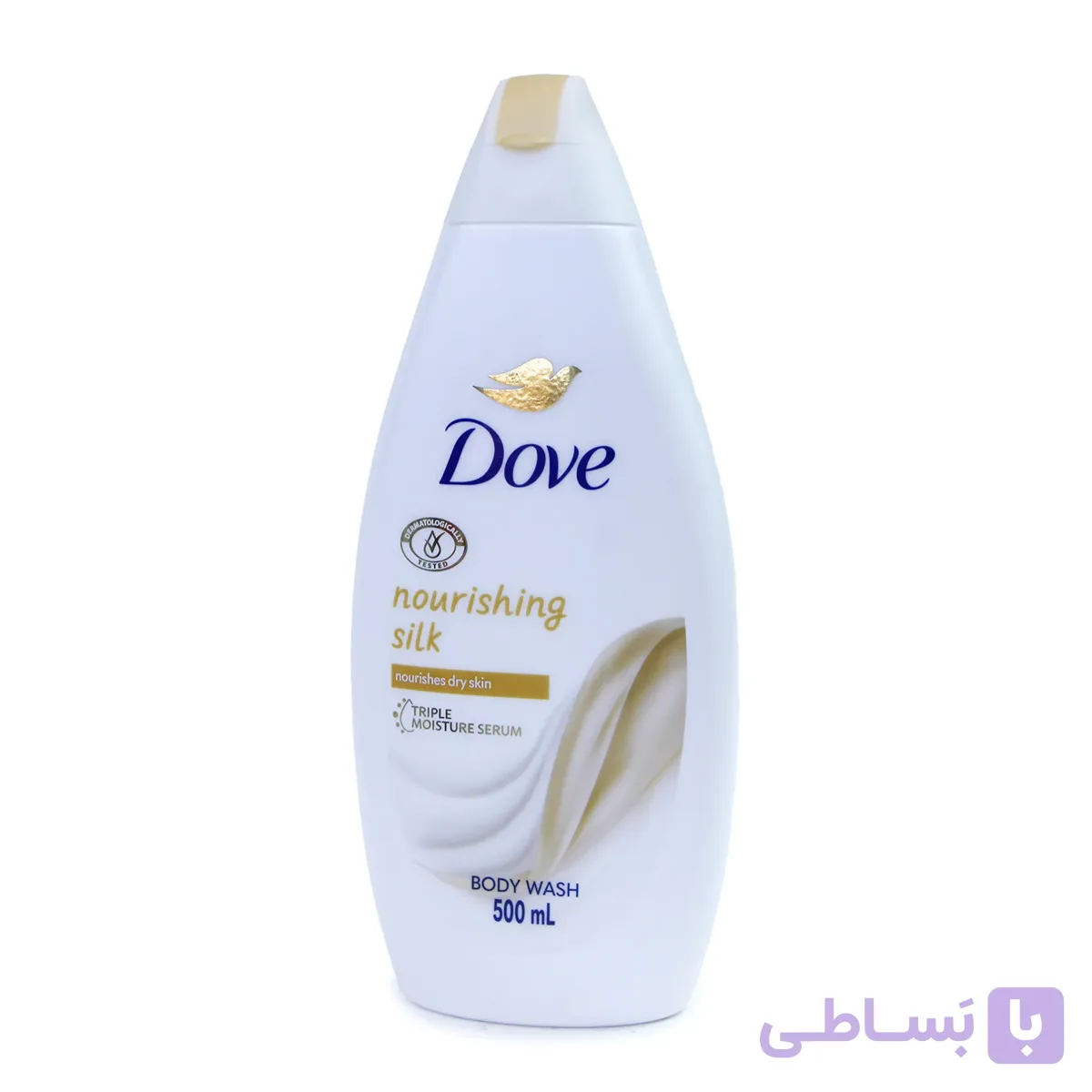 شامپو بدن داو Dove مدل Nourishing Silk حاوی عصاره ابریشم 500 میل