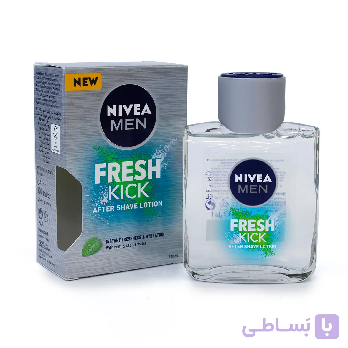 لوسیون افتر شیو مردانه نیوآ Nivea مدل Fresh Kick حجم 100 میل