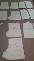 الگو آماده لباس خواب (تاپ و شلوارک) در ۳ سایز مختلف فری سایر