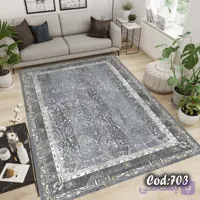 کاور فرش / روفرشی کشدار مخمل شانل ترک کد A703