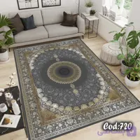 کاور فرش / روفرشی کشدار مخمل شانل ترک کد A720