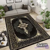 کاور فرش / روفرشی کشدار مخمل شانل ترک کد A712