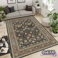 کاور فرش / روفرشی کشدار مخمل شانل ترک کد A736