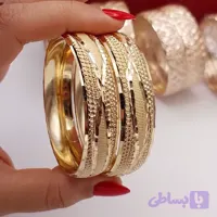 النگو پهن پک دو تایی طرح طلا ۱۰۲۱۳