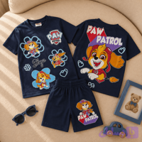 ست تیشرت شلوارک پاپاترول دخترانه🐾