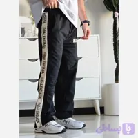 شلوار اسلش نیم بگ بغل نوار بالنسیاگا مشکی فلازت سایز XL XXL XXXL