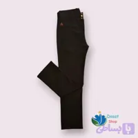 شلوار زنانه سایز بزرگ بنگال رنگ مشکی فاق بلند دمپا راسته
