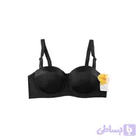 سوتین اسفنجی بالا ژله ای فنردار بنیس کاپ D جنس ساتن و میکروفایبر