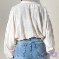 بامبر جکت تابستانی لینن زنانه
