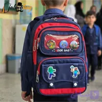 کوله پشتی ابتدایی دخترانه ضد آب ریپس وارداتی مناسب کلاس اول تا چهارم طبی و ضد تعریق