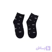 جوراب نیم ساق طرح کبریتی نخی فری سایز