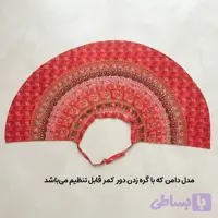 دامن زنانه لنگی کتان فری سایز مناسب تا سایز 52