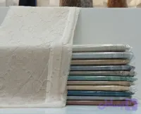 شال حریر دور دانتل دوخت ریشه ای ایروبادی داغی چنل