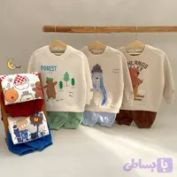 ست دورس و شلوار توکرکی زمستانی بچگانه طرح سیمپسون مناسب 18 ماه تا 4 سال