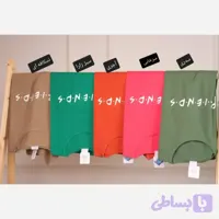 تیشرت لش پنبه طرح friends باکسی قواره دار