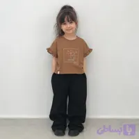 تیشرت باکسی دخترانه گلدوزی شده سایز 2 تا 9 سال