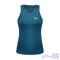 تاپ ورزشی زنانه فلامنت کش طرح پوما مدل D755R رنگ کله غازی سایز L XL 2XL