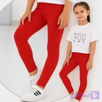 لگ دخترانه تمام کش پنبه لاکرا فاق بلند در 10 رنگ سایز 5 تا نوجوان
