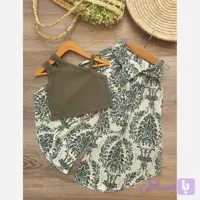 ست دخترانه تابستانه تاپ و شلوار ساحلی 2 تا 8 سال