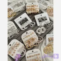 پک اقتصادی گوشواره مدل قلب 9 عددی