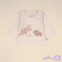 بلوز آستین بلند نخی طرح کانگورو و دوستان