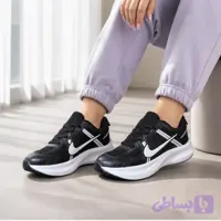 کفش اسپرت زنانه نایک مشکی لژدار راحت سبک