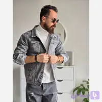 کاپشن لی مردانه رنگ ذغالی بدون خز سایز M تا XXL