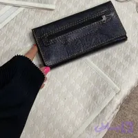 کیف پول و موبایل چرم سه لت مدل عطارد دست دوز با چرم خارجی درجه یک