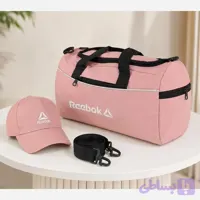 ساک ورزشی پارچه ای ابعاد 45 در 25 در 15 سانتیمتر با بند بلند و زیپ