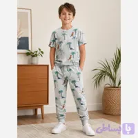 ست تیشرت و شلوار پسرانه طرح سونیک جنس نخ پنبه