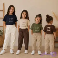 تیشرت شلوار دخترانه پشت پاپیون