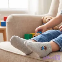 جوراب پسرانه گلدوزی تدی پنبهای ایرانی