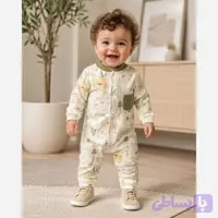 سرهمی نوزادی پسرانه تریکو پنبه نرم و لطیف استوا