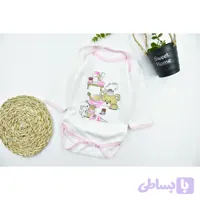 ست بلوز شلوار نوزادی دخترانه طرح تدی پنبه ای