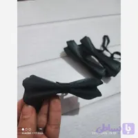پاپیون مشکی پسرانه مناسب 2 تا 8 سال با پشت کش دار