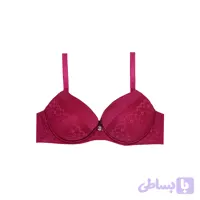 سوتین اسفنجی فنردار گیپور لبه ساتن جک دار کاپ C بنیس