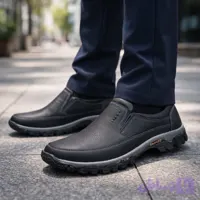 کفش چرم مردانه کلاسیک تمام چرم گاوی زیره ترمو مشکی