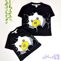 تیشرت نوزادی طرح خرسی رنگ مشکی