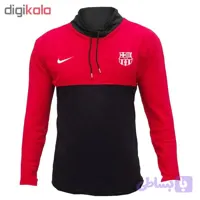 ست تیشرت آستین بلند مردانه و شلوار طرح بارسلونا مدل h7575 جنس جودون و نخی سایز L XL 2XL