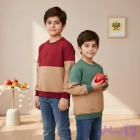 بلوز پسرانه پنبه دورس نرم و راحت سایز 1 تا 9 سال