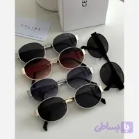 عینک آفتابی زنانه سلین فریم فلزی بیضی مدل ترند UV400